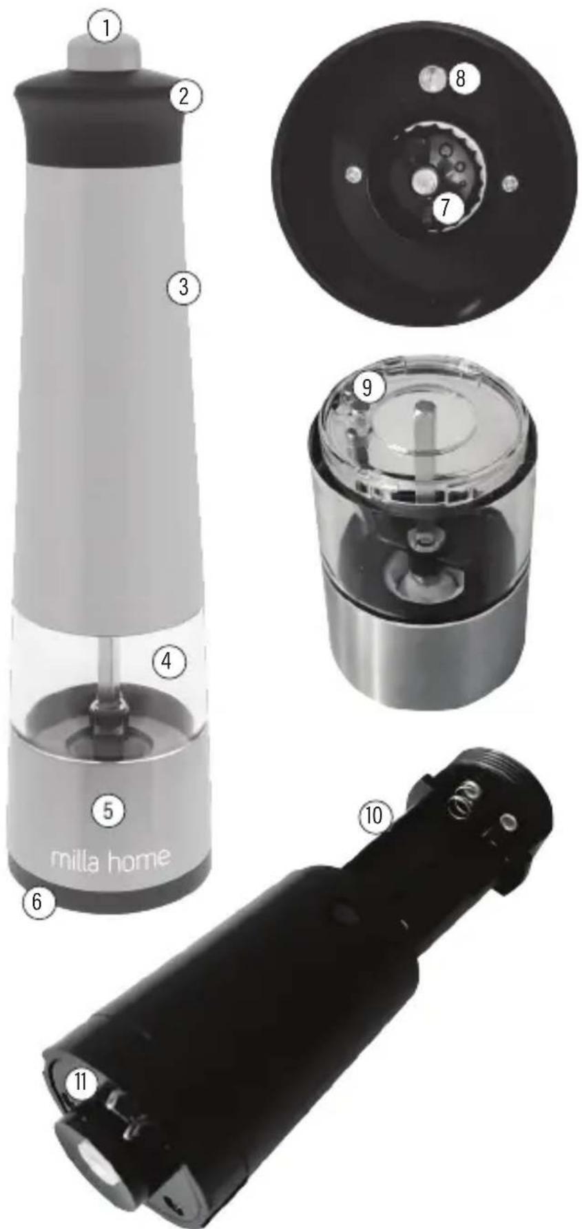 Milla Home MKA102 - OPIS URZAdZENIA - 1