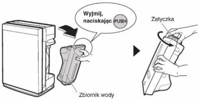 DAIKIN MCK70YV - Wyjmij zbiornik wody i zdejmij zatyczkę. - 1