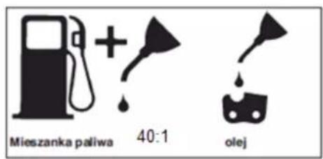 Mieszanka paliwa 40:1 olej