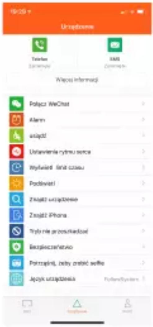 19:25 Umzajdzews Telephone Zanemyski KAS Zanemyski Węcoxj informacji Polącz WeChat > Alarm > ustądż Ustavnienia rydmu serce > Wytwierż finiś czemu Podświatł > Znajdz uztajdzewsie > Znajdz iPhone > Trybo nie przyszukadzuń Ekszpiecznażsło Pokrzajiną, bety crebić seffie > Język uziądzewsia FytkendSystem