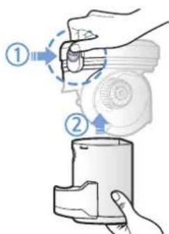 SAMSUNG VR20K9350WK - Czyszczenie pojemnika na kurz - 2
