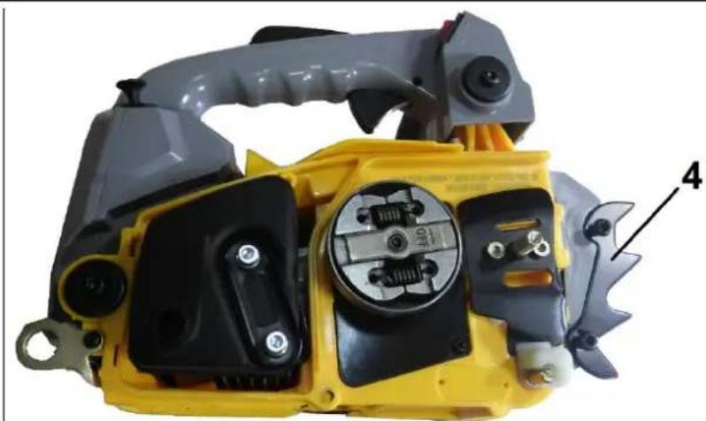 Handy Prime RG2630A - Montaż ostrogi ograniczającej, prowadnicy i łańcucha - 4