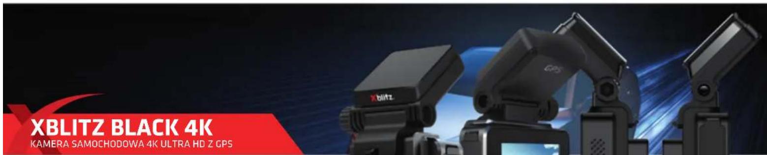XBLITZ BLACK 4K KAMERA SAMOCHODOWA 4K ULTRA HD Z GPS