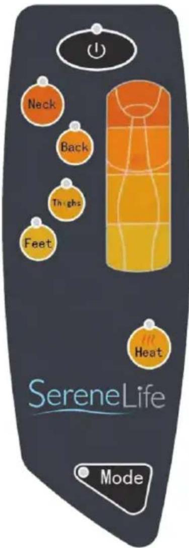 Neck Back Thighs Feet Heat SereneLife Mode