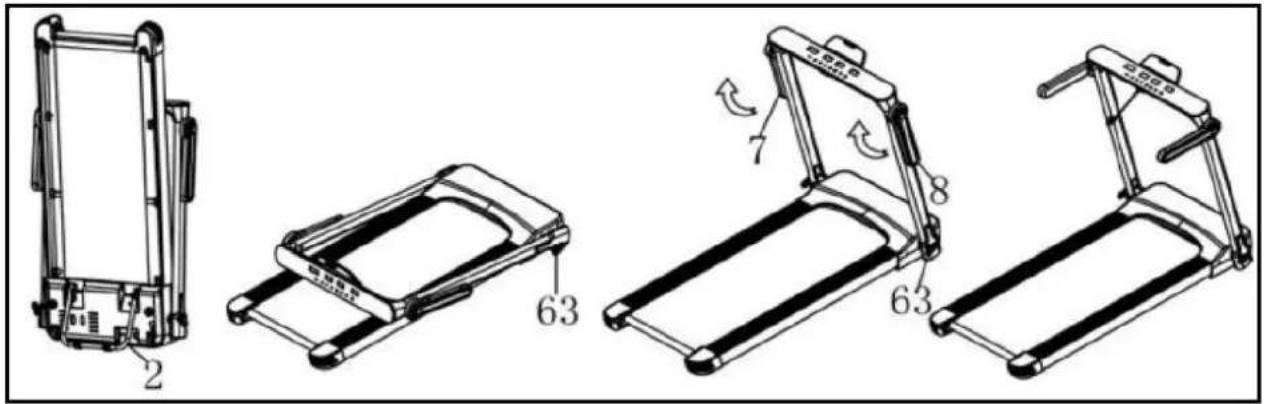 Hammer CleverFold TM7 - Rozkładanie bieżni - 1