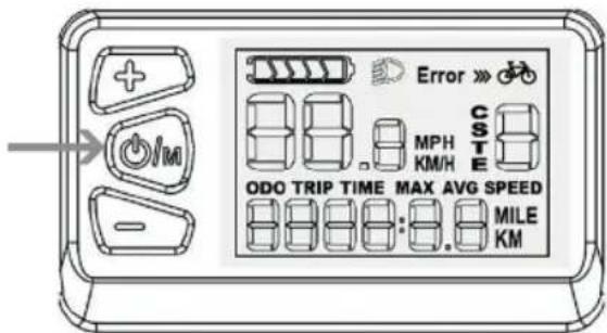 Error » MPH C KM/H S T E ODO TRIP TIME MAX AVG SPEED MILE KM