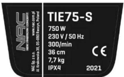 NAC TIE150-S - DANE TECHNICZNE - 4