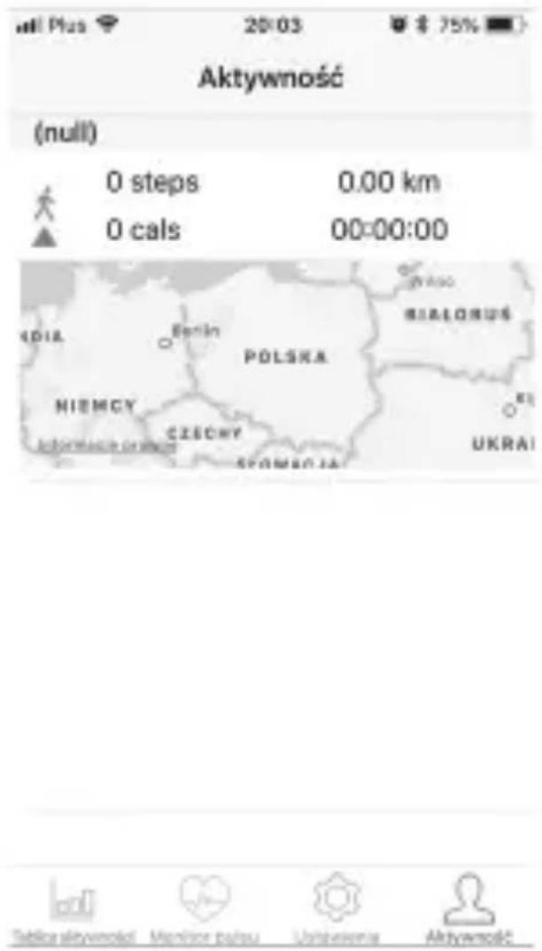 Aktywność (null) 0 steps 0.00 km 0 cals 00:00:00 POLSKA BIĄLORUŚ NIEMCY CZECHY UKRAI SŁOMAJA