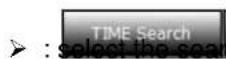 Ganz PixelMaster GXi NR1-4F23S - 9: Choose search type between 'EVENT' and 'TIME'. The time selection table tagged in the above picture is used for one of this two search type. - 1