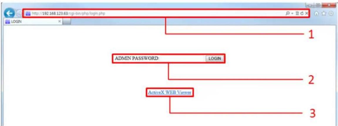 http://192.168.123.63/cgi-bin/php/login.php LOGIN ADMIN PASSWORD: LOGIN ActiveX WEB Viewer