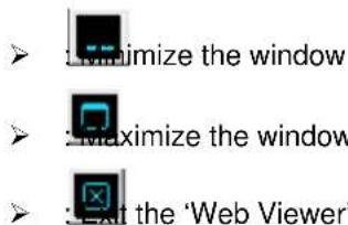 imize the window maximize the window exit the 'Web Viewer'