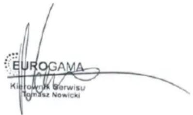 EUROGAMA Kierownik Gerwisu Tomasz Nowicki