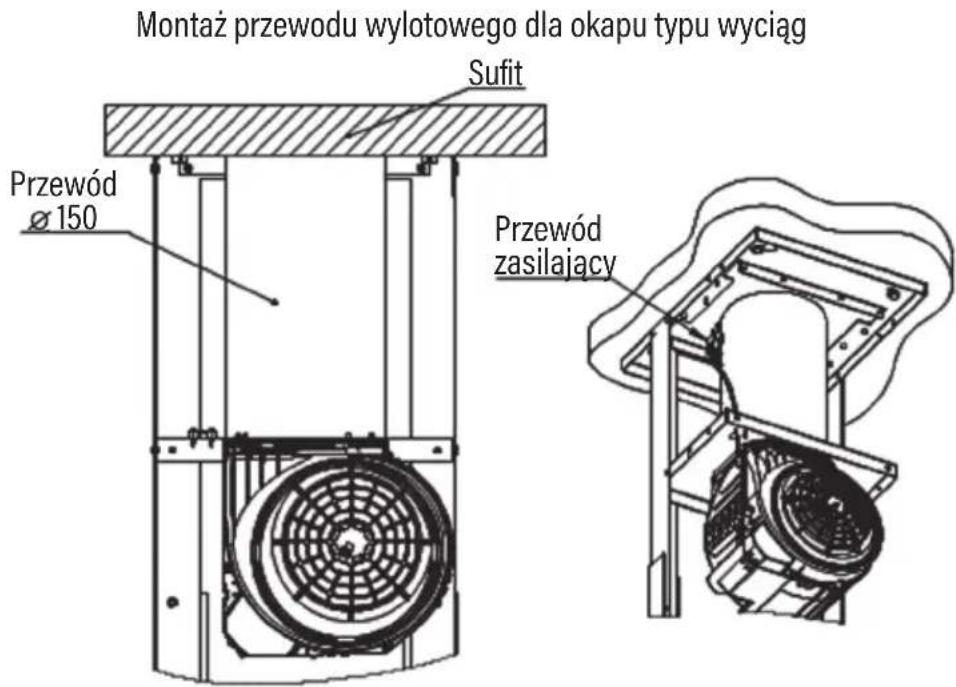 Götze & Jensen IH700KS - KIEROWNICA POWIETRZA MUSI BYĆ DOCIĘTA DO WYMIARU RURY, TAK BY PO MONTAŻU PRZYLEGAŁA DO WEWNĘTRZNEJ KRAWĘDZI OKAPU. - 1