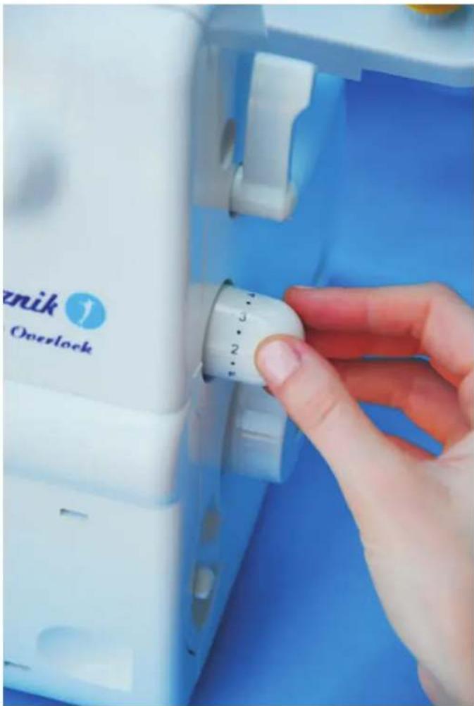 Łucznik Overlock 720D4 - Regulacja długości ściegu - 1