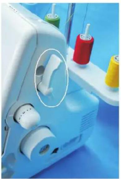 Łucznik Overlock 720D4 - - zakładanie stopki: - 1