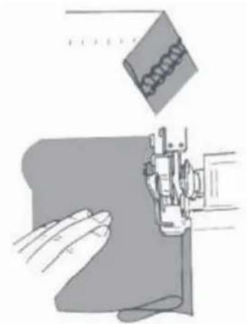 Łucznik Overlock 720D4 - - szew płaski jako szew dekoracyjny: - 2