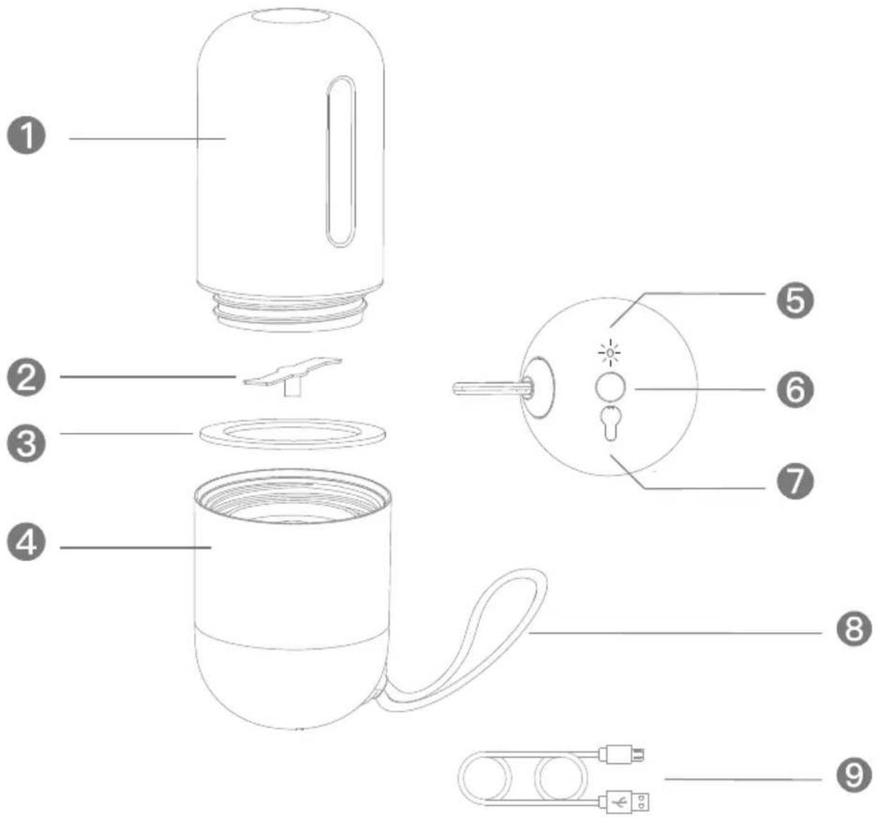 Deerma DEM-NU01 - Bezprzewodowy blender - 1