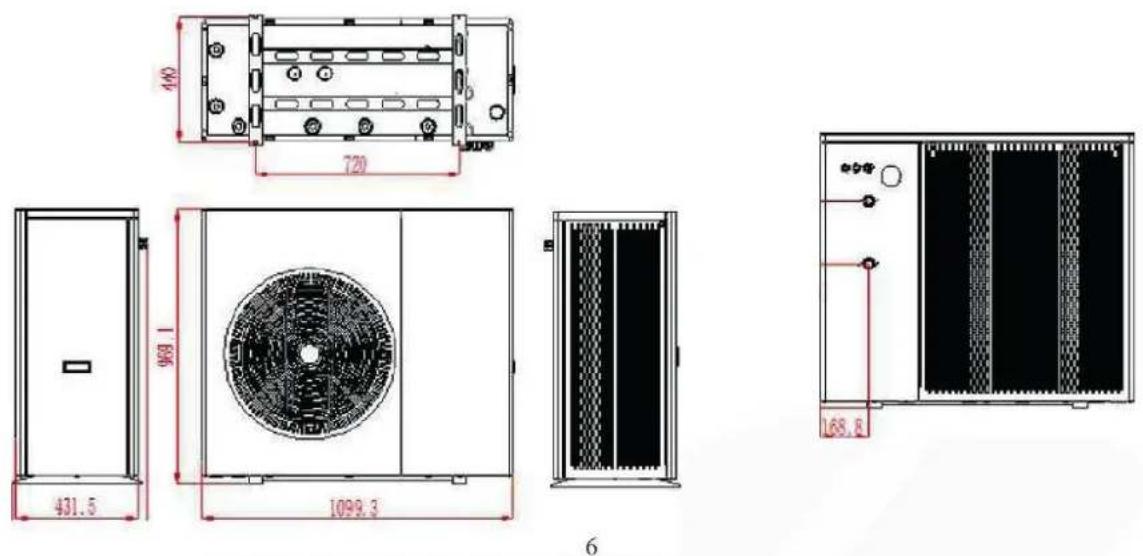 BLAUPUNKT BLP23P3V1MR32 - WYMIARY JEDNOSTEK (MM): - 2