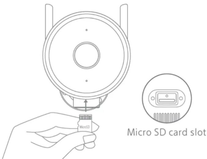 IMILAB EC3 - Włóż kartę MicroSD - 1