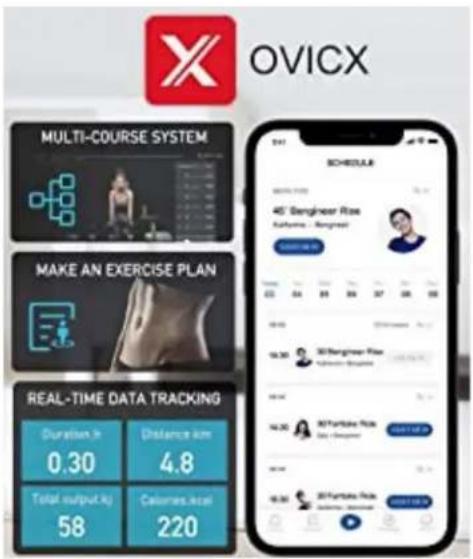 Ovicx MULTI-COURSE SYSTEM MAKE AN EXERCISE PLAN REAL-TIME DATA TRACKING Duration in 0.30 Distance in 4.8 Total output in 58 Calories in 220 SCHOOL 45° Banglinear Rise Asthma Bangrani SCHOOL IN 45° Banglinear Rise Asthma Bangrani SCHOOL IN 45° Banglinear Rise Asthma Bangrani SCHOOL IN 45° Banglinear Rise Asthma Bangrani SCHOOL IN 45° Banglinear Rise Asthma Bangrani SCHOOL IN 45° Banglinear Rise Asthma Bangrani SCHOOL IN