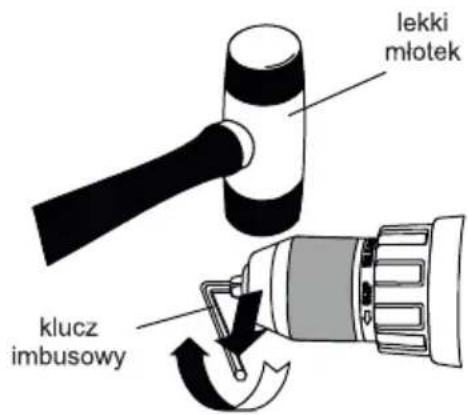 lekki młotek klucz imbusowy