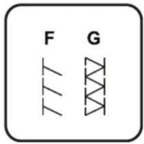 F G