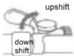 upshift down shift