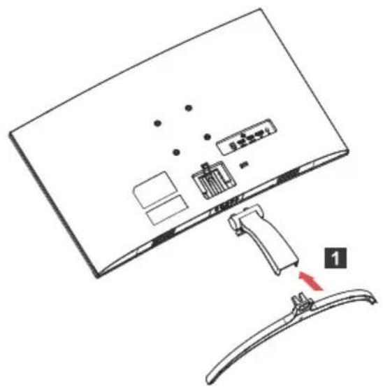 ACER ED273U - Podłączanie/odłączanie podstawy - 2