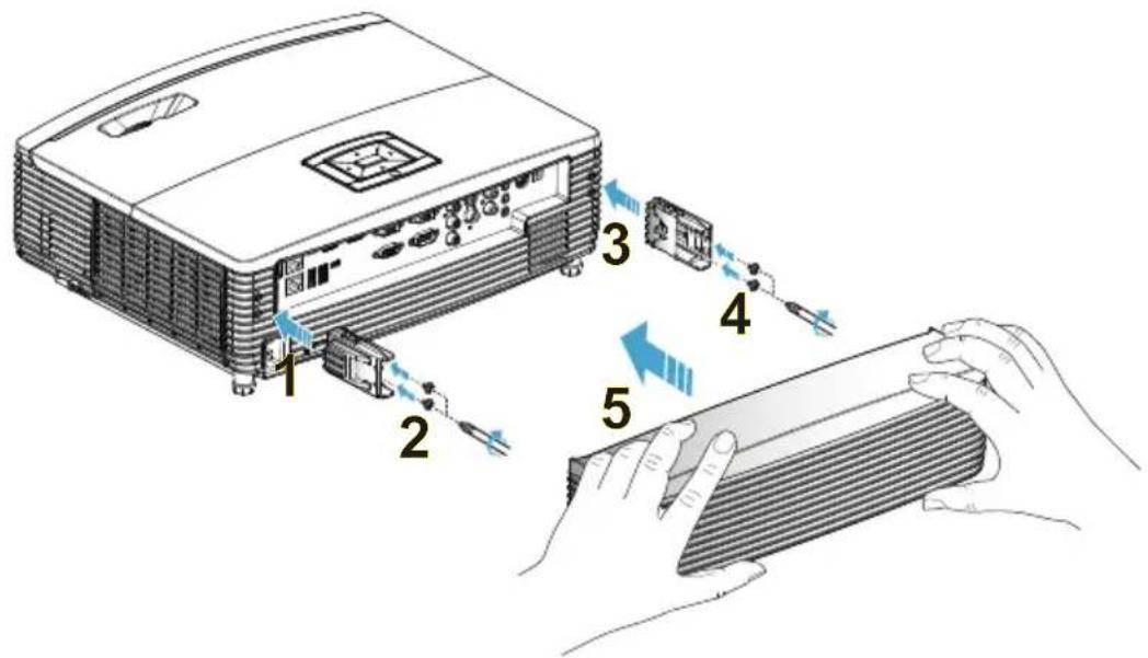 ACER PM-WU01 - 如何安裝纜線管理護蓋 - 1