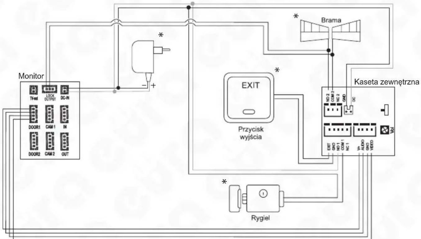 Eura VDA-02C5 - SCHEMAT POŁĄCZENIA PRZEWODÓW - 3