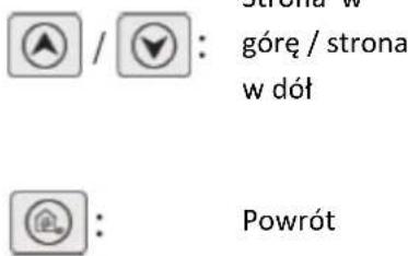 strona w góre / strona w dół Powrót