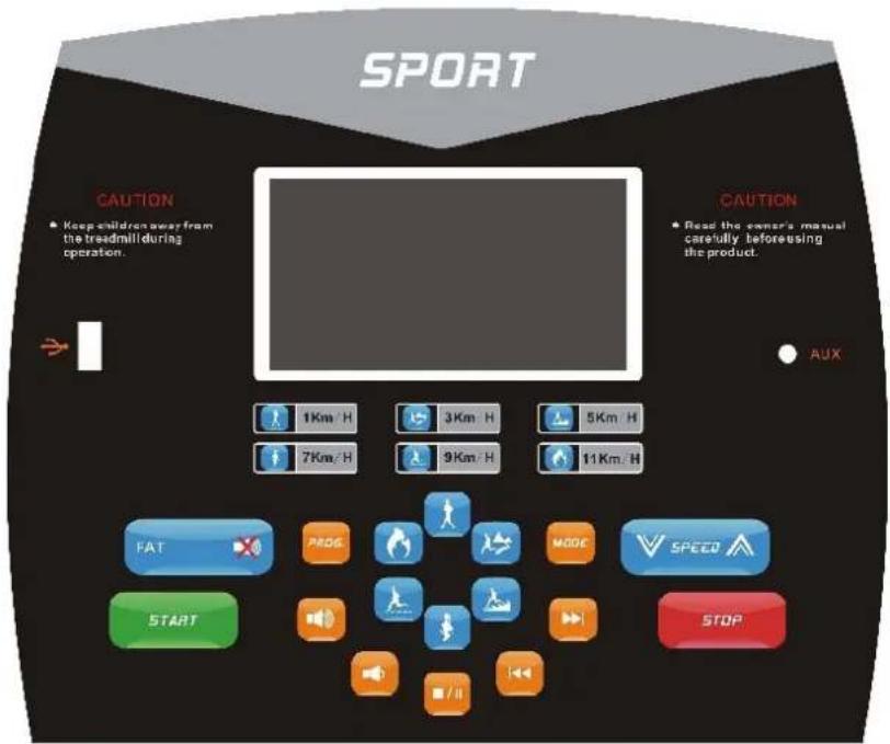 Hertz Fitness Advanced - 'Instrukcja panela sterującego. - 1