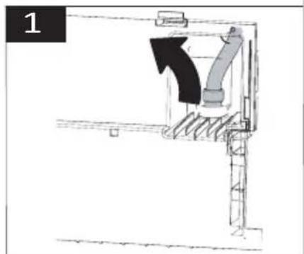 Technical diagram of a mechanical assembly with no visible text or symbols