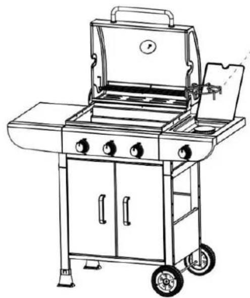 Ravanson GO-3 - Assemble the side burner - 4