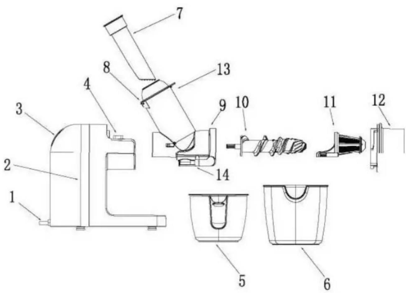 GOTIE GSJ-200B - ELEMENTY URZĄDZENIA - 1