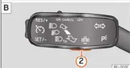 SEAT Leon ST (2021) - Przycisk systemów wspomagania kierowcy\* - 2