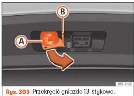 Rys. 303 Przekręcić gniazdo 13-stykowe.
