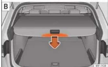 SEAT Leon ST (2019) - Zwijana tylna półka - 2