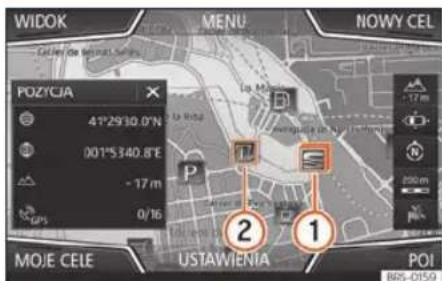 WIDOK MENU NOWY CEL POZTCAJ 41°29'10.0"N 001°5'340.8"E - 17 m 0/16 MOJE CELE USTAWIENIA POI 17 m 200 m BOS-0159