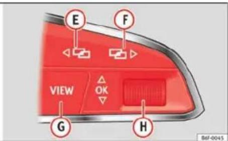 SEAT Leon ST (2018) - Przyciski sterujące umieszczone na kole kierownicy\* - 2