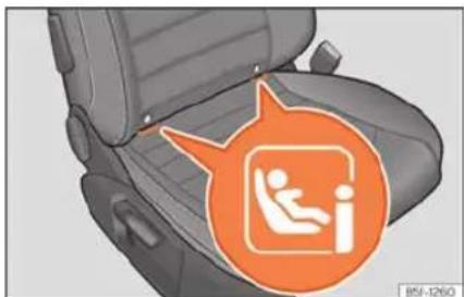 SEAT Leon ST (2023) - Mocowanie fotelika dziecięcego za pomocą systemu ISOFIX lub i-Size - 2