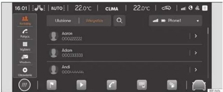 16:01 | AUTO | 22.0°C | CLIMA | 22.0°C | Ullubione | Wierjatkin Phone1 Aaron 000222222 Adam 000333333 Andi 0004444444 Pokrzej Wyblert Windows Ustawlenie