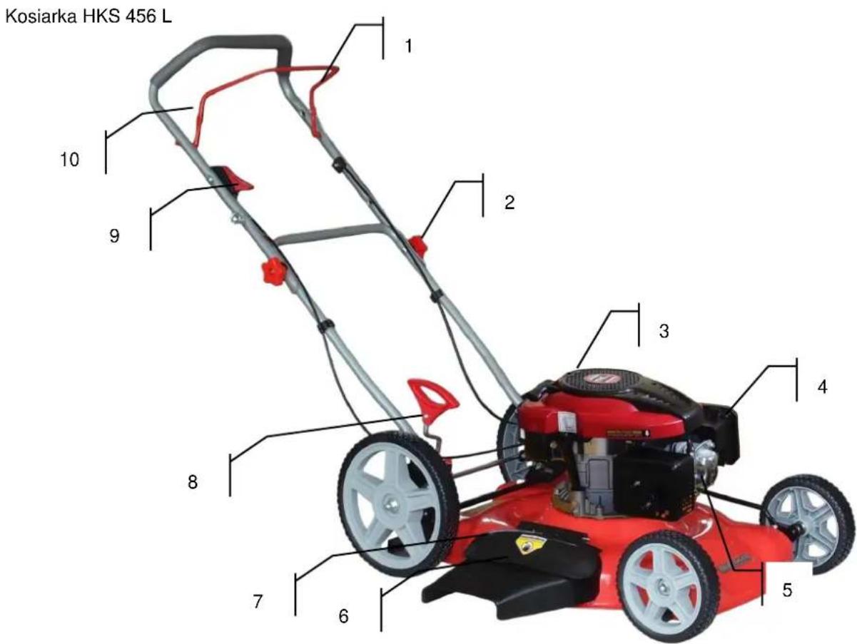 Kosiarka HKS 456 L 1 2 3 4 5 6 7 8 9 10