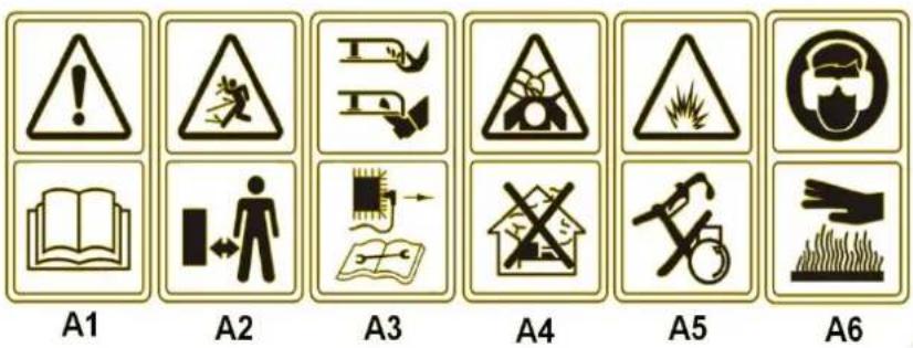 Hortmasz HKS 456 NB - Symbole ostrzegawcze - 1