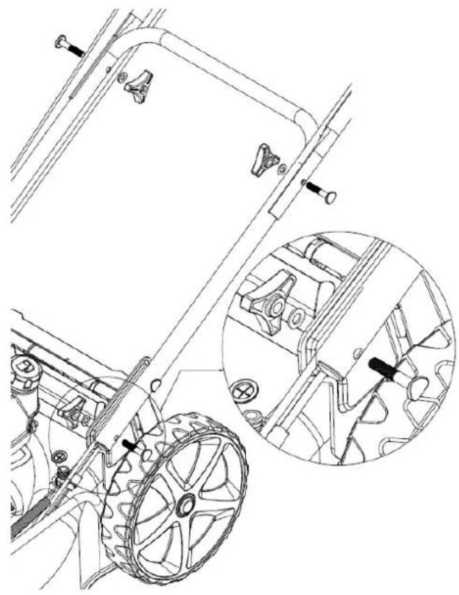 Hortmasz HKS 746 NL - Składanie uchwytu - 1