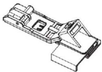 Minerva M5000CL - Stopka do wyrobienia szlufek z taśm lub lamówki szerokością 23 - 25mm (H10 843 B) - 1