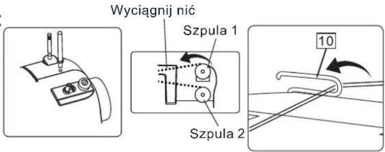 Wyciągnij nic Szpula 1 Szpula 2 10