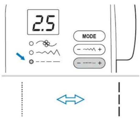 2.5 MODE - ~+ + - ----+ ←