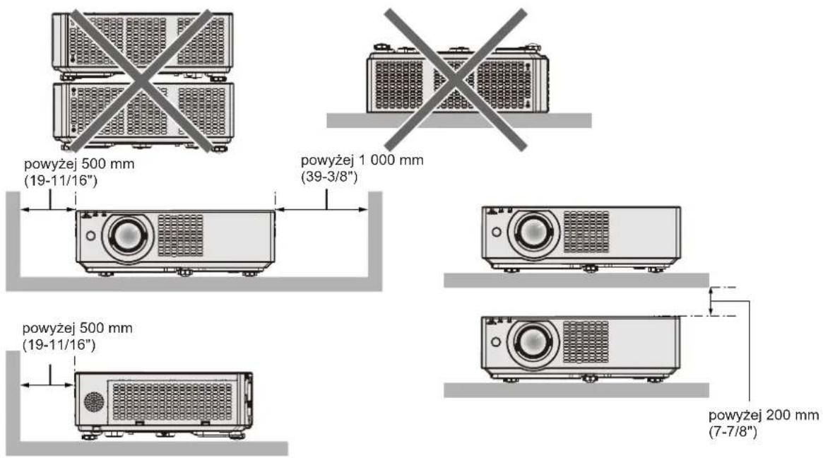 PANASONIC PT-VMZ50 - ■Przestrogi dotyczące przygotowania projektora do pracy - 2