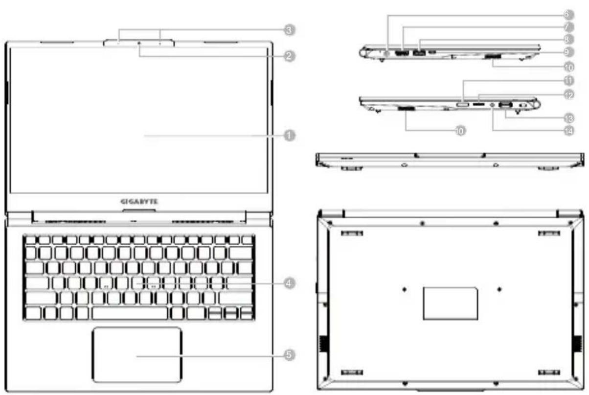 GIGABYTE U4 - Przedstawienie notebooka GIGABYTE - 1